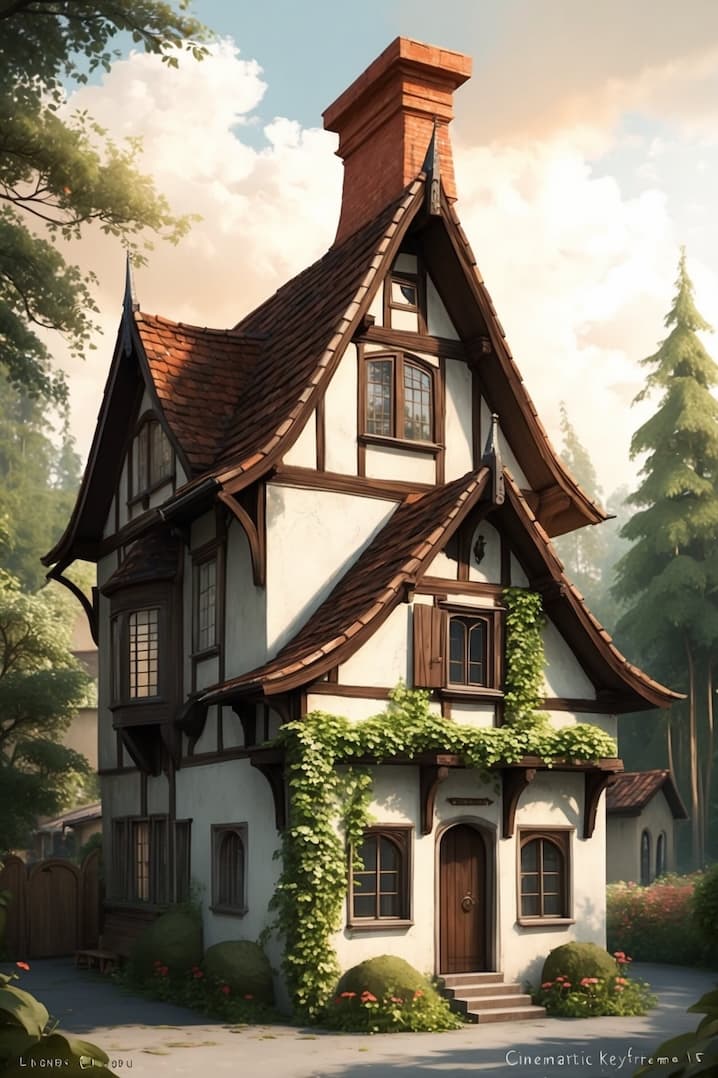 Image of an old English style house.